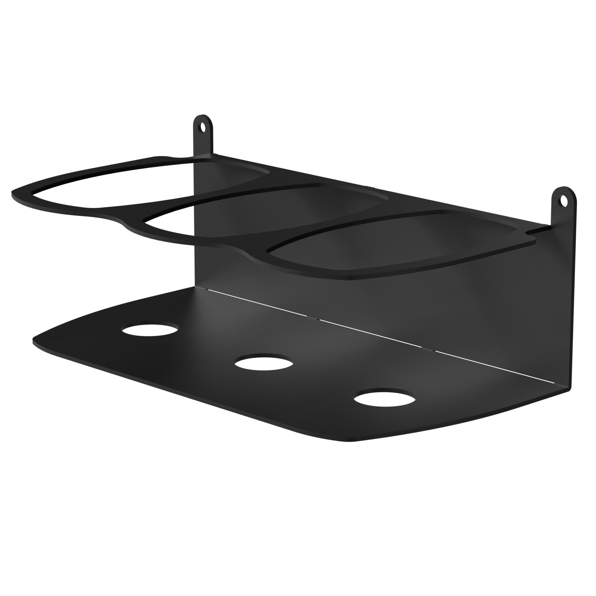 Koova, 3 Oval Spray Bottle Holder - Wall Mounted, Width 5 in, Height 8 in, Depth 14 in, Model# KV-OVLSPRAY-3